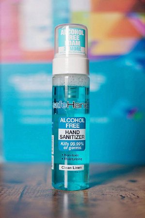 Safehands SafeHands Alcohol-Free Hand Sanitizer 7 oz. BZK (Benzalkonium Chloride) Foaming Bottle - SHC-7-12