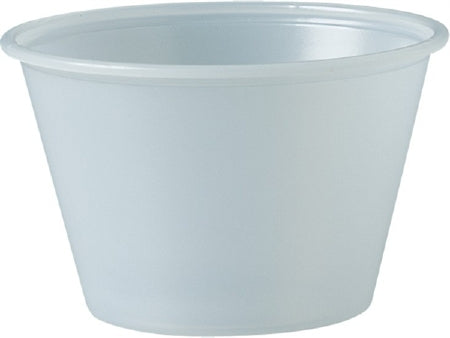 Lagasse Solo Souffle Cup 4 oz. Translucent Plastic Disposable - DCCP400N