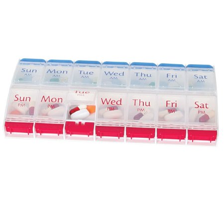 Apothecary Products - Pill Organizer X-Large 7 Day 2 Dose - 67585