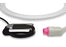 Auxo Medical Ultrasound Transducer Loop (Wing)/Button Style Transducer Proximal Connector, Round, 12-Pin Connector, Keyed, 3 mm dia Cable, Black Cable, 10 Foot Length - AM-M1356A