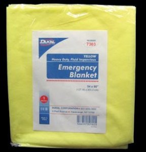 Dukal - Rescue Blanket 54 W X 80 L Inch Poly Coated Spun Bonded Fabric - 7303