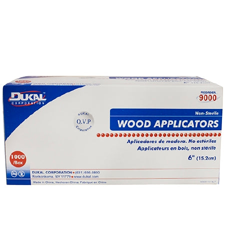 Dukal Dukal Applicator Stick DUKAL Without Tip Wood Shaft 6 Inch NonSterile 1000 per Pack - 9000