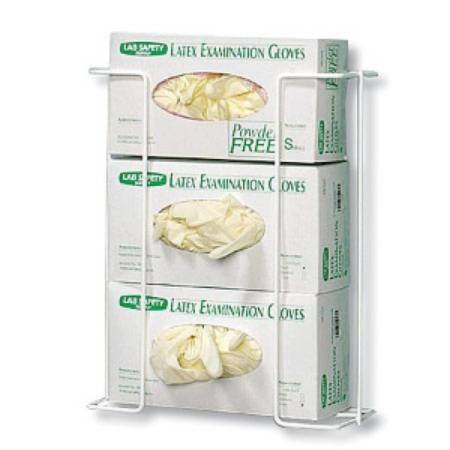 Grainger Glove Box Holder Wall or Counter Mount 1-Box White 3-1/2 X 7-1/4 X 11 Inch Coated Wire - 6GKY0