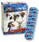 Medibadge American White Cross First Aid Adhesive Strip 3/4 X 3 Inch Plastic Rectangle Kid Design (Superhero) Sterile - AB126