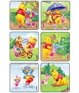 Kids Love Stickers - 75 per Unit Sunny time Pooh and Pals Disney Sticker - 2300