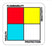 WorkSafe - Pre-Printed Label Worksafe Warning Label Blue / Red / White / Yellow Symbol ____ Color Block Biohazard 1 X 1 Inch - 510-51040100
