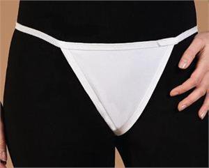 Medico International Thong Panty Black One Size Disposable - T-655