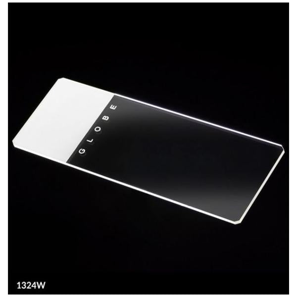 Globe Scientific Frosted Microscope Slide 3X1" White With 90D Grounded Edges/Safety Corners 72/Bx, 20 Bx/Ca - 1324W