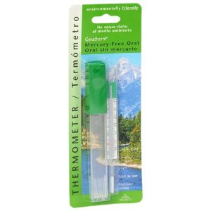 Geratherm - Glass Oral Thermometer Glass , Mercury Free Fahrenheit / Celsius - 61480120030