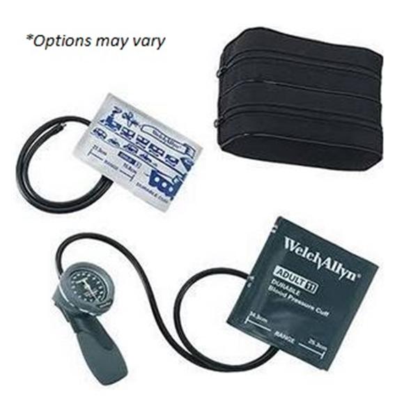 Welch-Allyn Sphygmomanometer Aneroid Durashock Size 9/11 Chld/Adlt Arm Dl Dspl Black/Gray Ea - 5098-42