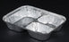Durable Inc Durable Foil Partitioned Foil Container Silver Disposable Aluminum - 210-35-L200H