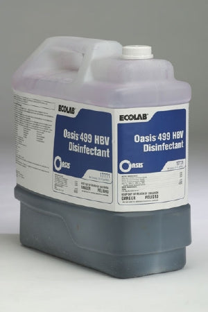 Ecolab Oasis 499 HBV Surface Disinfectant Cleaner Ammoniated Liquid Concentrate 2.5 gal. Jug Scented - 6100281