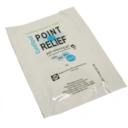 Fabrication Enterprises Point Relief ColdSpot Topical Pain Relief 5 Gram Strength Menthol / MSM / Ilex / Arnica Lotion 100 per Box - 11-0740-100