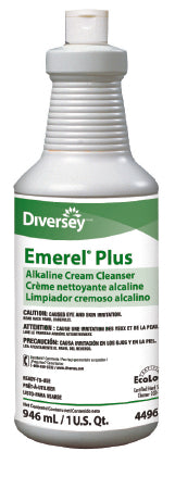 Diversey Emerel Plus - Surface Cleaner Alkaline Based Manual Squeeze Cream 32 oz. Bottle Unscented NonSterile - DVO94496138