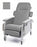 Lumex - Clinical Care 3-Position Recliner Dove Patriot Plus Fabric Four Tente Swivel Caster, Three Locking Caster - FR577RG8567