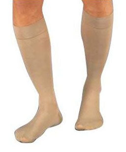 BSN Medical Jobst Compression Stockings Knee High X-Large / Full Calf Beige Closed Toe - 114634