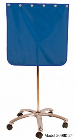 AMD Technologies - Adjustable Shield 24 to 48 Inch, Portable, Beige Coated Lead Vinyl, Chrome Frame - 20959