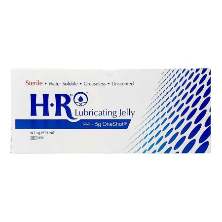 HR One Shot - Lubricating Jelly 5 Gram Individual Packet Sterile - 209