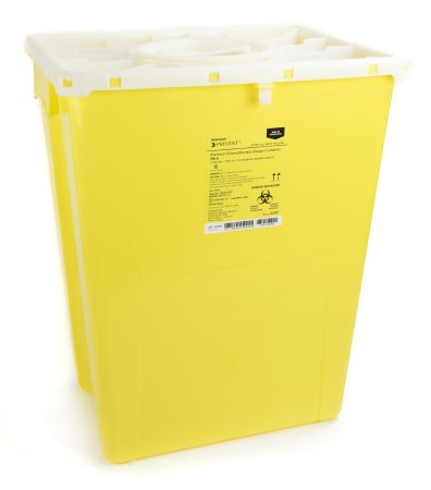 McKesson McKesson Prevent Chemotherapy Sharps Container 20-4/5 H X 17-3/10 W X 13 L Inch 12 Gallon Yellow - 2259