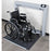 Detecto - Wheelchair Scale Digital Display 1000 lbs. / 474 kg Capacity Black / White AC Adapter / Battery Operated - 7550