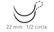 Surgical Specialties Quill Knotless Tissue-Closure Device Suture with Needle Nonabsorbable Uncoated Undyed Suture Barbed Monofilament Polypropylene Size 1 14 X 14 cm Double-Armed 22 mm Length 1/2 Circle Taper Point Needle - JA-1050Q