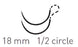 Quill Knotless Tissue-Closure Device - Suture with Needle Absorbable Uncoated Violet Suture Barbed Monofilament PDO (Polydioxanone) Size 0 14 cm Suture Double-Armed 18 mm Length 1/2 Circle Diamond Point Needle - RA-1001Q