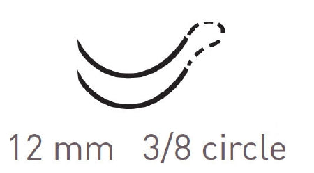 Surgical Specialties Quill Knotless Tissue-Closure Device Suture with Needle Absorbable Uncoated Violet Suture Barbed Monofilament PDO (Polydioxanone) Size 3-0 7 X 7 cm Double-Armed 12 mm Length 3/8 Circle Diamond Point Needle - RA-1017Q