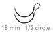 Quill Knotless Tissue-Closure Device, Monoderm - Suture with Needle Absorbable Coated Undyed Suture Barbed Monofilament Polyglycolic Acid / PCL Size 2 - 0 16 cm Suture Double-Armed 18 mm Length 1/2 Circle Taper Point Needle - RS-1000Q