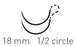 Surgical Specialties Quill Knotless Tissue-Closure Device, Monoderm Suture with Needle Absorbable Coated Undyed Suture Barbed Monofilament Polyglycolic Acid / PCL Size 2-0 16 X 16 cm Double-Armed 18 mm Length 1/2 Circle Taper Point Needle - RS-1000Q