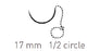 Quill Variable Loop Device, Monoderm - Suture with Needle Absorbable Uncoated Undyed Suture Barbed Monofilament Polyglycolic Acid / PCL Size 2 - 0 20 cm Suture 1-Needle 17 mm Length 1/2 Circle Taper Point Needle - Surgical Specialties - VLM-1005