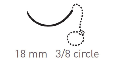 Quill Variable Loop Device, Monoderm - Suture with Needle Absorbable Uncoated Undyed Suture Barbed Monofilament Polyglycolic Acid / PCL Size 0 30 cm Suture 1-Needle 18 mm Length 3/8 Circle Diamond Point Needle - VLM-1014