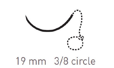 Surgical Specialties Quill Variable Loop Device, Monoderm Suture with Needle Absorbable Uncoated Undyed Suture Barbed Monofilament Polyglycolic Acid / PCL Size 3-0 30 cm Suture 1-Needle 19 mm Length 3/8 Circle Reverse Cutting Needle - VLM-2003