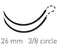 Surgical Specialties Quill Knotless Tissue-Closure Device, Monoderm Suture with Needle Absorbable Coated Undyed Suture Barbed Monofilament Polyglycolic Acid / PCL Size 0 14 X 14 cm Double-Armed 26 mm Length 3/8 Circle Diamond Point Needle - YA-1004Q