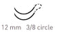 Surgical Specialties Quill Knotless Tissue-Closure Device, Monoderm Suture with Needle Absorbable Coated Undyed Suture Barbed Monofilament Polyglycolic Acid / PCL Size 3-0 14 X 14 cm Double-Armed 12 mm Length 3/8 Circle Diamond Point Needle - YA-1020Q