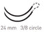 Quill Knotless Tissue-Closure Device, Monoderm Suture with Needle Absorbable Coated Undyed Suture Barbed Monofilament Polyglycolic Acid / PCL Size 3-0 30 X 30 cm Double-Armed 24 mm Length 3/8 Circle Precision Reverse Cutting Needle