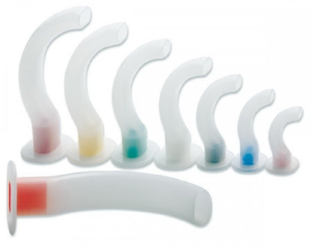 American Diagnostic Corp ADC Oral Airway Guedel 80 mm Length Green / Clear Medium Adult - 43080-10