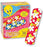 American White Cross Stat Strip - Adhesive Strip 3/4 X 3 Inch Plastic Rectangle Kid Design (Tweety Flowers) Sterile - AB04