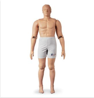 Simulaids Simulaids Rescue Manikin Model Male 6 foot 145 lbs. Steel Rod Interanl Frame - 149-1434