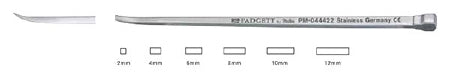Padgett - Osteotome 10 mm Width Curved OR Grade Stainless Steel NonSterile 5 Inch Length - PM-044430