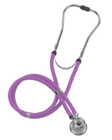 Mabis Healthcare Mabis Legacy Sprague Stethoscope Lavender 2-Tube 22 Inch Tube Double Sided Chestpiece - 10-414-110