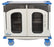 Pedigo Products Revolution Surgical Case Cart Aluminum and Stainless Steel 23-1/2 X 27-3/4 X 37-1/4 Inch Usable Interior Space, 27-1/2 X 42 X 46-1/4 Inch Overall Outside Dimension - RCC-242