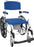 drive - Commode / Shower Chair Padded Fixed Arm Aluminum Frame Padded Back - NRS185006