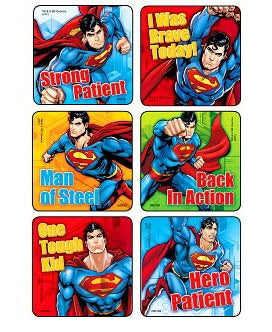 Medibadge Disney 75 Per Unit Superman - Brave Patient Medical Sticker - M2183