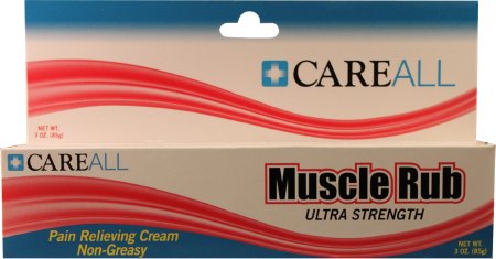 New World Imports CareAll Topical Pain Relief 10% - 15% Strength Menthol / Methyl Salicylate Ointment 3 oz. - US3