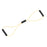 Fabrication Enterprises CanDo BowTie Exercise Resistance Tubing Yellow 30 Inch Length X-Light Resistance - 1348385