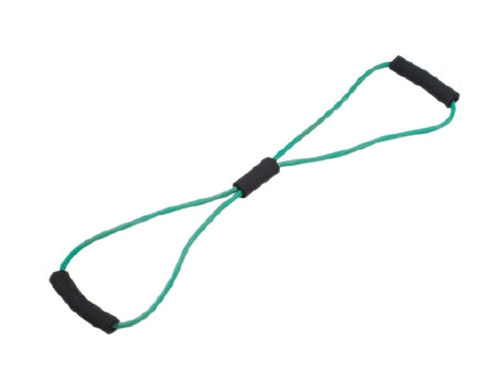 CanDo BowTie - Exercise Resistance Tubing with Handles Green 30 Inch Length Medium Resistance - 10-5593