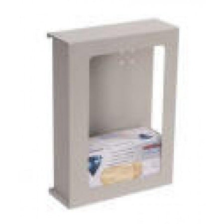 Harloff Mini Line Glove Box Holder Cart Mount 3-Box Putty 3-3/4 X 10-1/2 X 14-3/4 Inch Steel - 680422