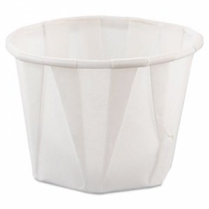 Lagasse Solo Souffle Cup 1 oz. White Paper Disposable - SCC 100