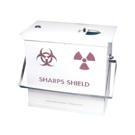 Biodex Medical Systems Monoject Sharps Container 7 H X 6-3/4 W X 10-1/2 D Inch 4 Quart Red Chimney Top - 039-338