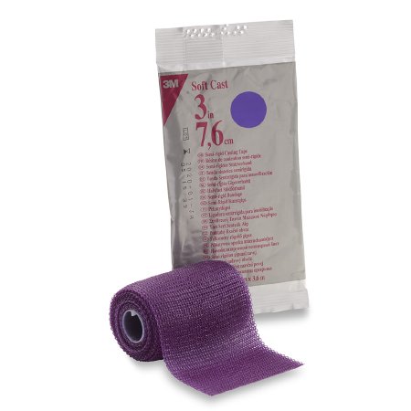 3M Scotchcast Soft Cast Cast Tape 3 Inch X 12 Foot Fiberglass Purple - 82103U